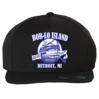 Boblo Island (Vintage Look) Detroit Michigan Wool Snapback Cap