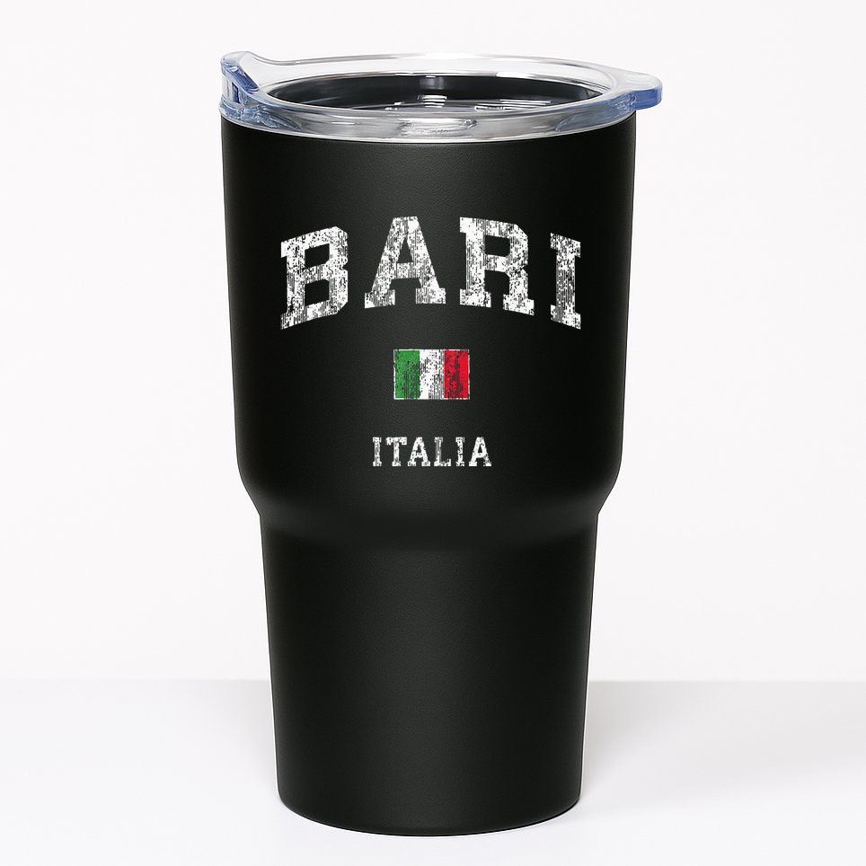 Bari Italy Vintage Italia Athletic Sports Design Tumbler