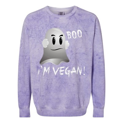 Boo Im Vegan! Halloween Costume Fun For Everyone Colorblast Crewneck Sweatshirt