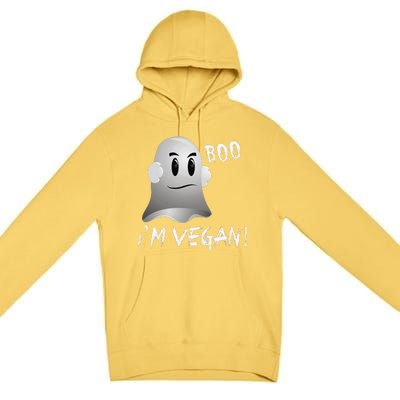 Boo Im Vegan! Halloween Costume Fun For Everyone Premium Pullover Hoodie