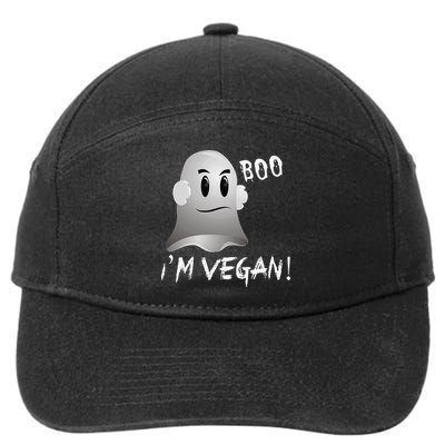 Boo Im Vegan! Halloween Costume Fun For Everyone 7-Panel Snapback Hat