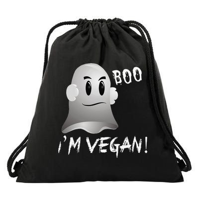 Boo Im Vegan! Halloween Costume Fun For Everyone Drawstring Bag