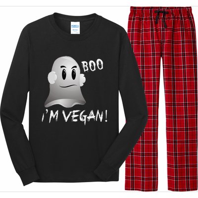 Boo Im Vegan! Halloween Costume Fun For Everyone Long Sleeve Pajama Set