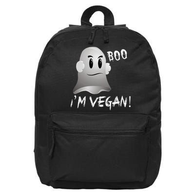 Boo Im Vegan! Halloween Costume Fun For Everyone 16 in Basic Backpack