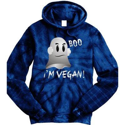 Boo Im Vegan! Halloween Costume Fun For Everyone Tie Dye Hoodie