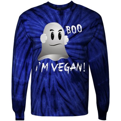 Boo Im Vegan! Halloween Costume Fun For Everyone Tie-Dye Long Sleeve Shirt