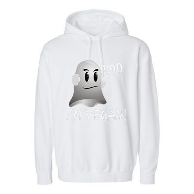 Boo Im Vegan! Halloween Costume Fun For Everyone Garment-Dyed Fleece Hoodie