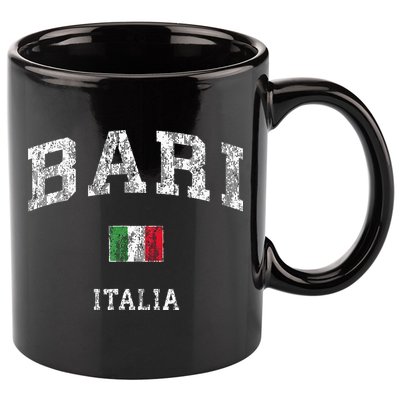 Bari Italy Vintage Italia Athletic Sports Design 11oz C Handle Ceramic Mug