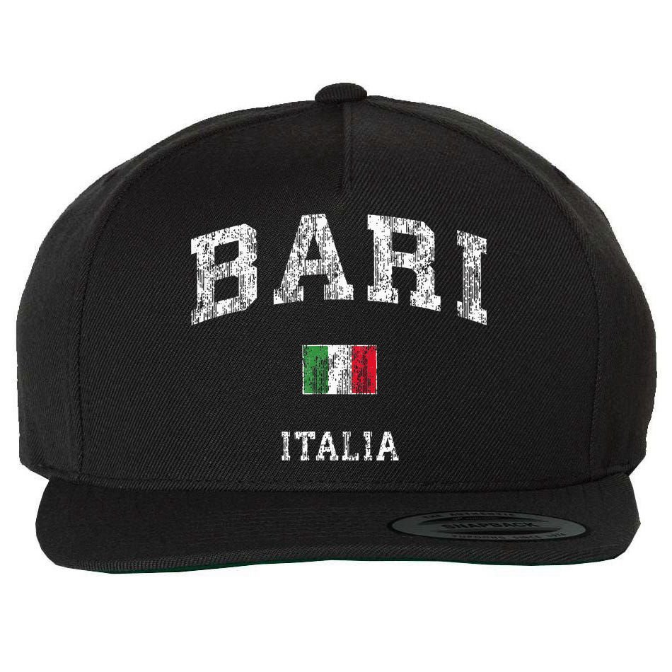 Bari Italy Vintage Italia Athletic Sports Design Wool Snapback Cap