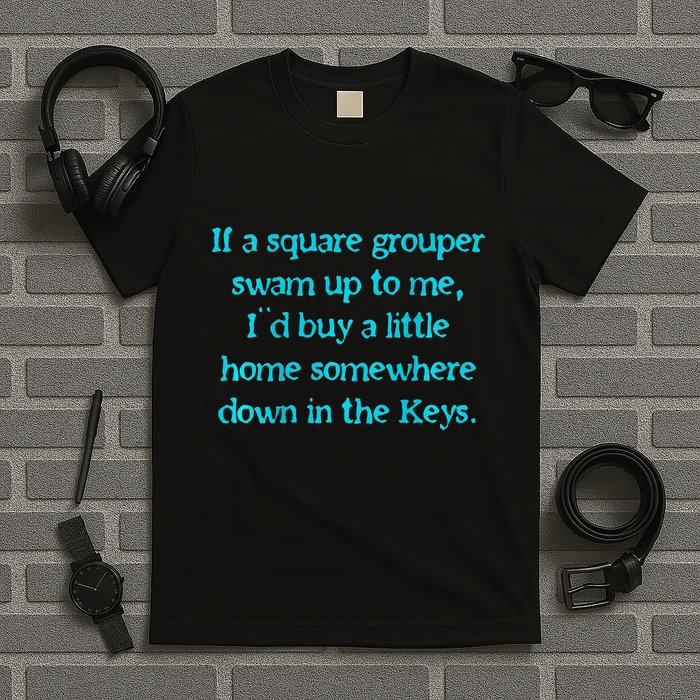 Bone Island Vibes Square Grouper T-Shirt