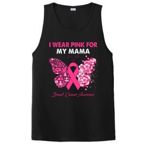 Butterfly I Wear Pink For My Mama Breast Cancer Warrior Great Gift PosiCharge Competitor Tank