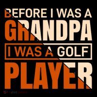 Before I Was A Grandpa I Was A Golf Player Stripe Pom Pom Beanie