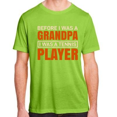 Before I Was A Grandpa I Was Tennis Player Adult ChromaSoft Performance T-Shirt