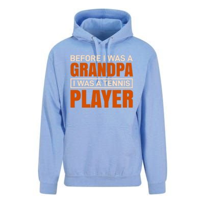 Before I Was A Grandpa I Was Tennis Player Unisex Surf Hoodie