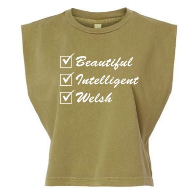 Beautiful Intelligent Welsh Gift Garment-Dyed Women's Muscle Tee