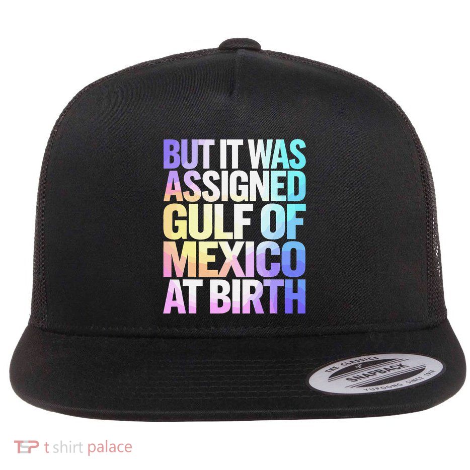 But It Was Assigned Gulf Of Mexico At Birth Flat Bill Trucker Hat