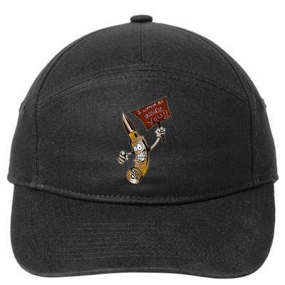 Bullet I Wanna Be Inside You Funny Pro Gun 7-Panel Snapback Hat