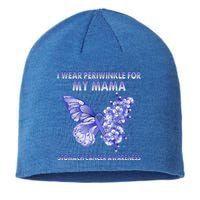 Butterfly I Wear Periwinkle For My Mama Stomach Cancer Gift Sustainable Beanie