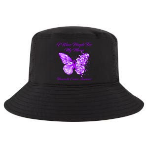 Butterfly I Wear Purple For My Mama Pancreatic Cancer Gift Cool Comfort Performance Bucket Hat