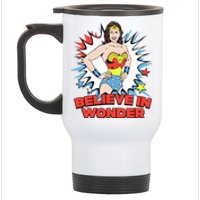 Believe In Wonder Kamala Harris 2024 Stainless Steel Travel Mug