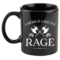 Barbarian I Would Like To Rage 11oz C Handle Ceramic Mug