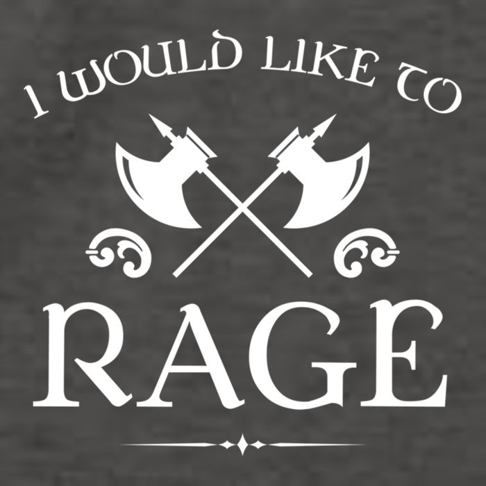 Barbarian I Would Like To Rage Vector Backpack