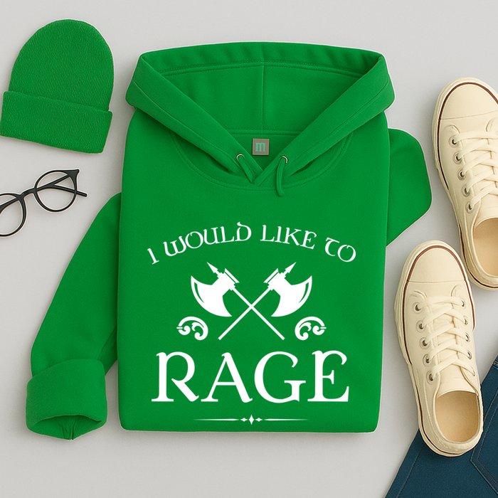 Barbarian I Would Like To Rage Hoodie