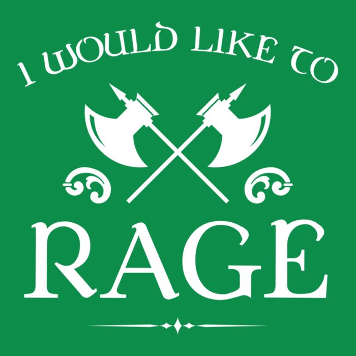 Barbarian I Would Like To Rage T-Shirt