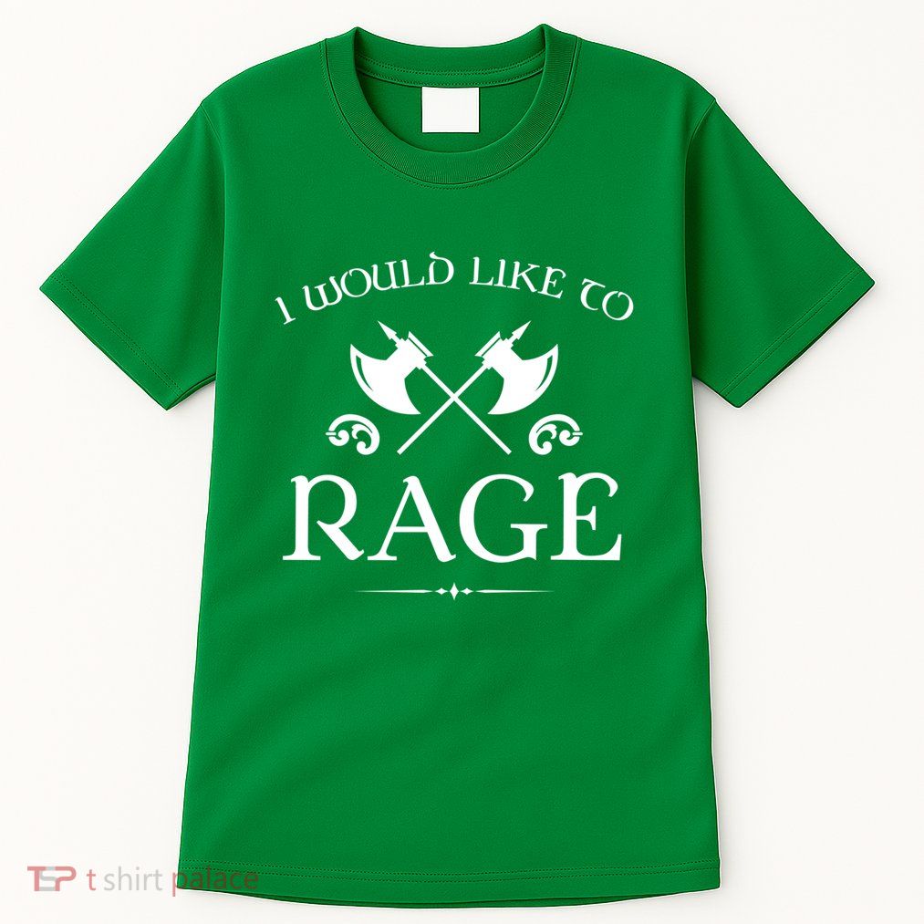 Barbarian I Would Like To Rage Tall T-Shirt