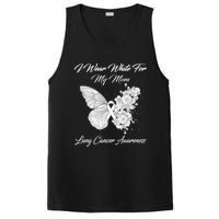 Butterfly I Wear White For My Mom Lung Cancer Awareness PosiCharge Competitor Tank