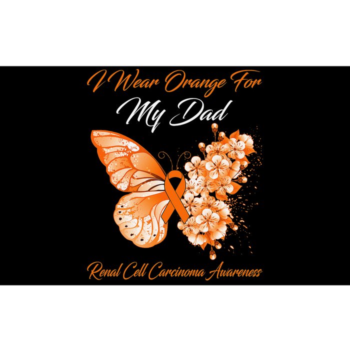 Butterfly I Wear Orange For My Dad Renal Cell Carcinoma Bumper Sticker