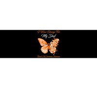 Butterfly I Wear Orange For My Dad Renal Cell Carcinoma Bumper Sticker