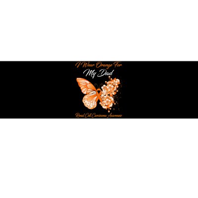 Butterfly I Wear Orange For My Dad Renal Cell Carcinoma Bumper Sticker