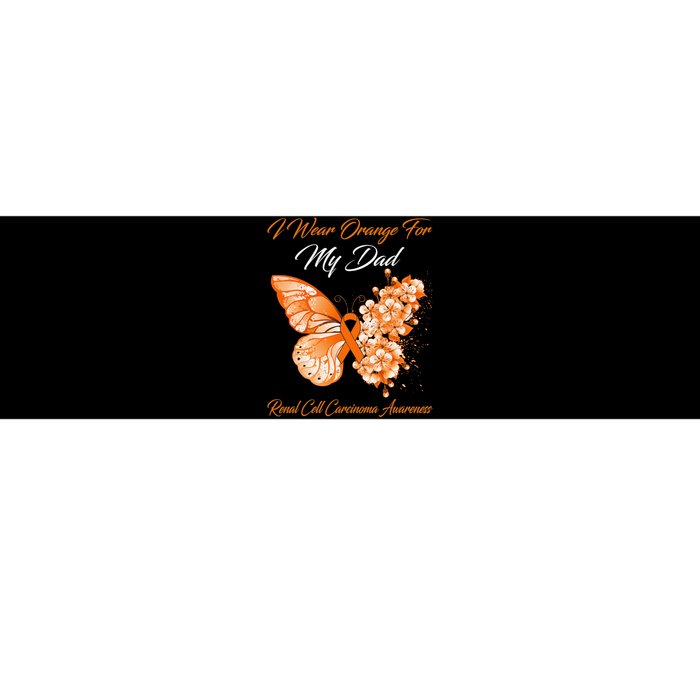 Butterfly I Wear Orange For My Dad Renal Cell Carcinoma Bumper Sticker