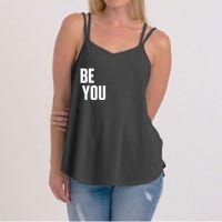 Believe In Yourself Motivational Quote Inspiration Positive Women's Strappy Tank