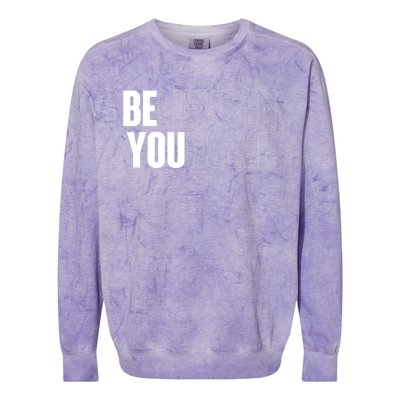 Believe In Yourself Motivational Quote Inspiration Positive Colorblast Crewneck Sweatshirt