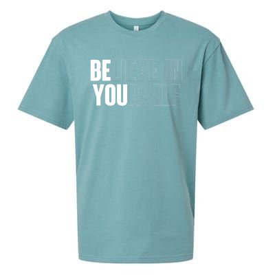 Believe In Yourself Motivational Quote Inspiration Positive Sueded Cloud Jersey T-Shirt