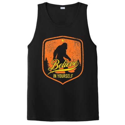 Believe In Yourself Motivational Sasquatch PosiCharge Competitor Tank