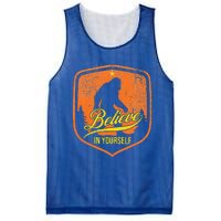 Believe In Yourself Motivational Sasquatch Mesh Reversible Basketball Jersey Tank