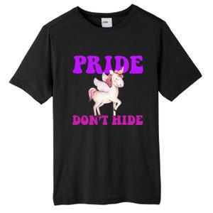 Believe In Your : Pride DonT Hide Unicorn Lgbtq+ Cute Gift Tall Fusion ChromaSoft Performance T-Shirt