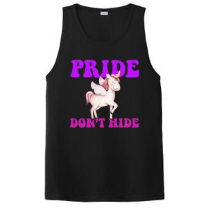 Believe In Your : Pride DonT Hide Unicorn Lgbtq+ Cute Gift PosiCharge Competitor Tank