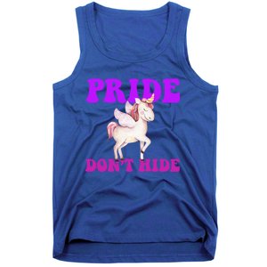 Believe In Your : Pride DonT Hide Unicorn Lgbtq+ Cute Gift Tank Top