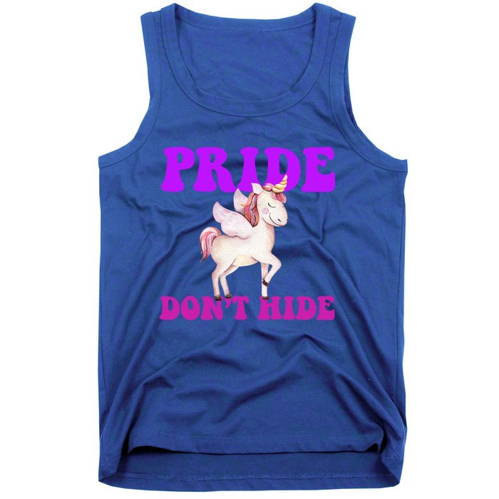 Believe In Your : Pride DonT Hide Unicorn Lgbtq+ Cute Gift Tank Top