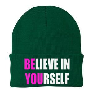 Believe In Yourself Motivational Inspirational Novelty Item Knit Cap Winter Beanie