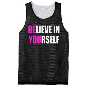 Believe In Yourself Motivational Inspirational Novelty Item Mesh Reversible Basketball Jersey Tank