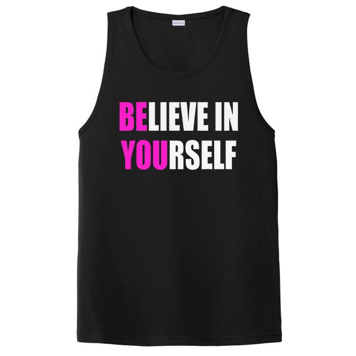 Believe In Yourself Motivational Inspirational Novelty Item PosiCharge Competitor Tank