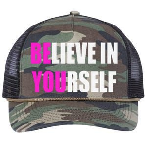 Believe In Yourself Motivational Inspirational Novelty Item Retro Rope Trucker Hat Cap