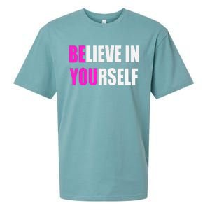 Believe In Yourself Motivational Inspirational Novelty Item Sueded Cloud Jersey T-Shirt