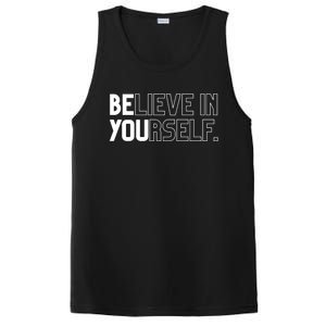 Believe In Yourself Positive Message Saying Inspirational Gift PosiCharge Competitor Tank