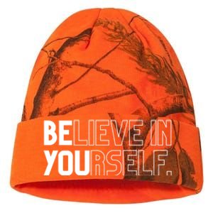 Believe In Yourself Positive Message Saying Inspirational Gift Kati Licensed 12" Camo Beanie